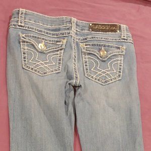 LA IDOL Jeans - fantastic pocket detail, contrast stitching and engraved buttons